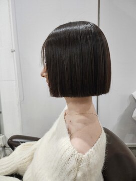 アオゾラヘアーカミノウラ(AOZORA HAIR kaminoura) ワンレンボブ