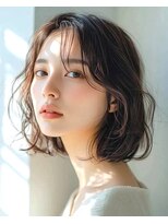 パザパ 花楯店 山形(pa za pa)&nbsp;ゆるふわ愛されボブ/ダークブラウン/韓国風暗髪/20代30代40代