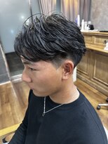 ナム 我孫子(NAM)&nbsp;フェザーパーマ／ニュアンスパーマ／韓国マッシュ／我孫子/men's