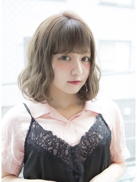 サロンドミルク 原宿(salon de MiLK) 【salon de MiLK 原宿】トランスペアレントアッシュ×mixカール