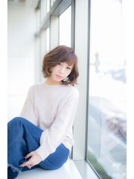 ジャストヘア ラポール 北久里浜店(just hair RAPPOR) フェミニン・ボブ ふんわり大人ミディ