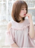 *mod's越谷*シルキーベージュカラーの小顔ウルフミディアムb!