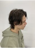 ミディアムレイヤーパーマスタイル　