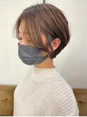 大人可愛いショートボブ☆ベージュカラー