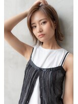 オースティン 登戸向ケ丘遊園(AUSTIN)&nbsp;大人かわいい前髪セシルカットココアブラウンフリンジウェーブ