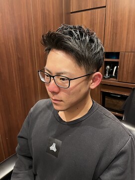 ヒロギンザ 田町店(HIRO GINZA) アップバングショート　ツーブロック　田町　理容室