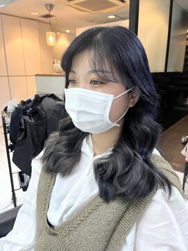 ブレンド 渋谷(BLend) 【Blend渋谷】大人気透明感ブルーブラックカラー 髪質改善