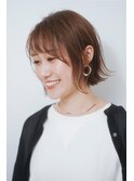 切りっぱなしくびれボブ/20代３０代４０代大人可愛い【武田】