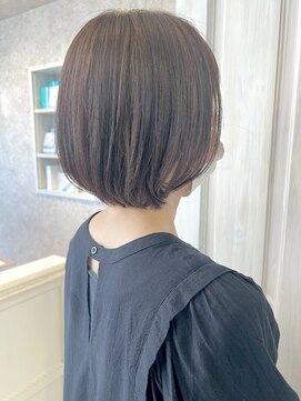 キャアリー(Caary) 福山Caary艶髪丸みボブサラツヤストレート髪質改善20代30代