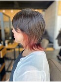 20代30代40代◎大人可愛いアシメショートデザインカラー