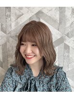 ヘアデザイン ファブロ(hair design FABRO.)&nbsp;【FABRO担当:藤岡勇気】ハイトーンミルクティーベージュ