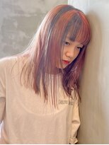 ドラマティックヘア(DRAMATIC HAIR)&nbsp;ブロックカラーピンクグレー