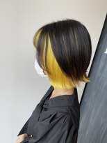 カミビトプラス 香芝店(KamiBito +plus)&nbsp;イエロー×インナーカラー