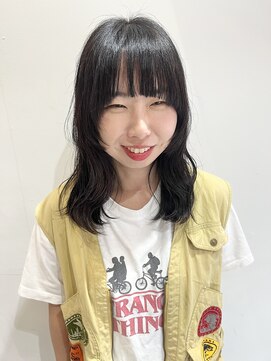 ウクラ バイ レシッド 池袋(uchla by rcid) マッシュバング☆顔周りレイヤー/こなれミディアムスタイル/前髪