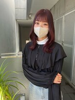 ガルボ ヘアー(garbo hair) ハイトーン ケアブリーチ ワインレッド 10代 20代