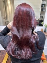 ラレイ ハラジュク(Lalei harajuku)&nbsp;【白石】ブリーチなしカラーチェリーレッド赤髪暖色
