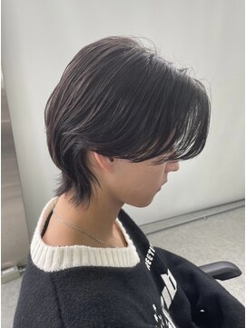 デュー 栄(DEW) 【DEW】カルマパーマ/フェザーショート/センターパート