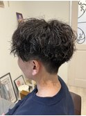ツイストスパイラルパーマツーブロックツイストパーマ