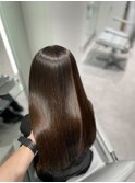髪質改善ストレート×髪質改善カラー×美髪×クセなし×20代