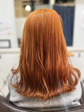 リルウ 阿倍野キューズモール(LILOU) 髪ドラ うるつやオレンジベージュ