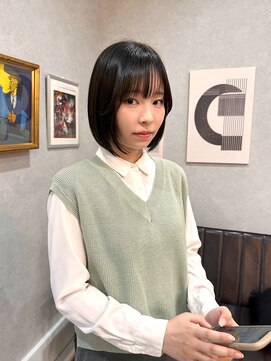 バートランド 白楽(Bertland) 島田/大人ボブ サイドバング ミニボブ 髪質改善 白楽 黒髪