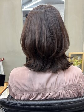 ファビ 渋谷(Fab) くびれヘア/暗めカラー/アプリコットオレンジ/縮毛矯正