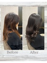 ティーリング 天王町(T ring) カットカラー髪質改善トリートメント