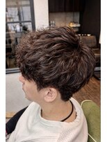 メンズ レオ 南森町店(men's LEO) 大人ナチュラルパーマショート