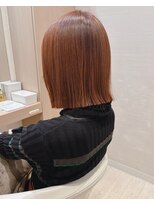 コーエン(cowen) 大人かわいい☆シャープにおさまる切りっぱなしボブ♪春カラー