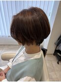 40代50代60代ひし形小顔ショートボブ絶壁解消白髪ぼかし