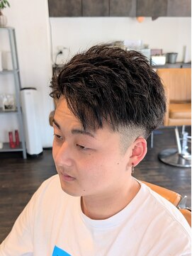 ボイスバーバー 高野店(VOICE BARBER) かきあげアップバング
