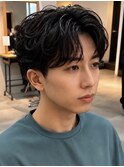 アクティブショート/ニュアンスパーマ/センターパート/千葉駅/関