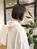 フォト 新宿三丁目(foto) 髪質改善縮毛矯正地毛風ストレート切りっぱなしボブ