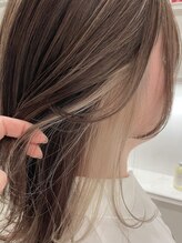 ヘアースペースブルーム リアン 岡町店(HAIR SPACE BLOOM Lien)&nbsp;【岡町/インナーカラー】シアーベージュ