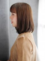 ヘアメイク ナル(hair make nalu)&nbsp;重めショートバングのワンカールボブ