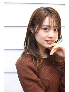 ニューラインギンザ(New-Line 銀座) 大人ミディアムアッシュ髪質改善レイヤーロング