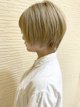 モリオ フロム ロンドン サッポロファクトリー店(morio FROM LONDON) 【morio】札幌ショート　ハイトーングレージュショート