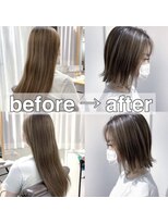 アンス 大阪梅田(ANs.)&nbsp;２０代３０代４０代５０代小顔ミディアム外ハネボブアッシュ