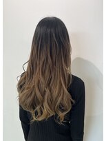 アドラーブル 女池店(adorable) 大人かわいいロングウルフ透明感ホワイトベージュ