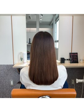 トゥーリ 浜町店 長崎(tuuli) ミディアム×縮毛矯正