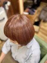 ピッカヘアーデザイン(PICKA hair-design)&nbsp;オレンジブラウン　脱白髪染め