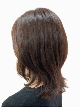 黄ぐまくん美容室 ミディアム　レイヤー