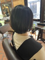 ロッソバイアルター 鎌取(ROSSO by aL-ter)&nbsp;【切りっぱなしボブ/ネイビーグレー/レイヤーボブ】中山実