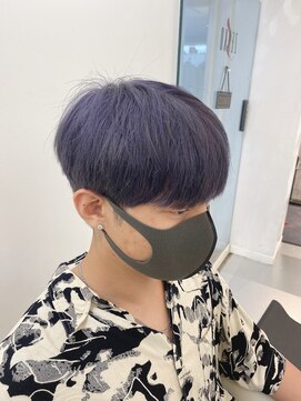 ゼンコー オモテサンドウ(ZENKO Omotesando) メンズブリーチ/バイオレットカラー/メンズカット