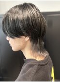 ウルフカット+インナーカラー