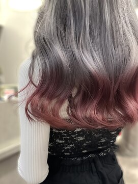 アース 錦糸町店(HAIR&MAKE EARTH) 10代20代30代大人可愛い艶感アッシュグレージュ裾カラー