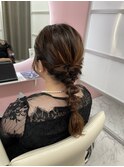 ヘアアクセ無しでも可愛い♪編みおろしアレンジ
