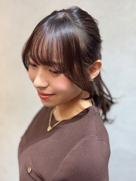 ベイジュ プラス アールサロン エビス(Beige+Rr salon EBISU) 小顔に見える前髪顔周りカット