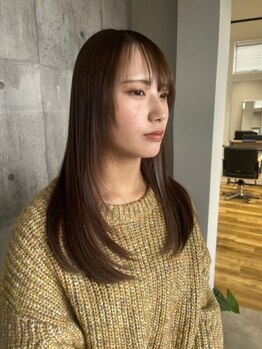 スワッグ(SWAG)の写真/ケアをしながら髪質改善ストレート*今までの縮毛矯正とは違う、柔らかな質感と自然な仕上り!艶感・手触り◎