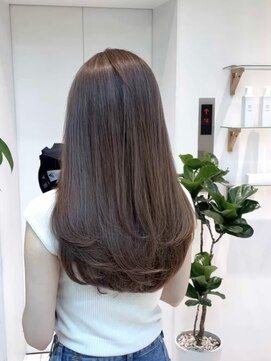 ザックギンザ(ZACC ginza) アッシュブラウン/ワンカールレイヤー/ロング